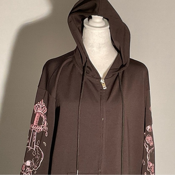 Harajuku Starry Collector Pastel Goth Kawaii Oversized Black Hoodie - Picture 11 of 15